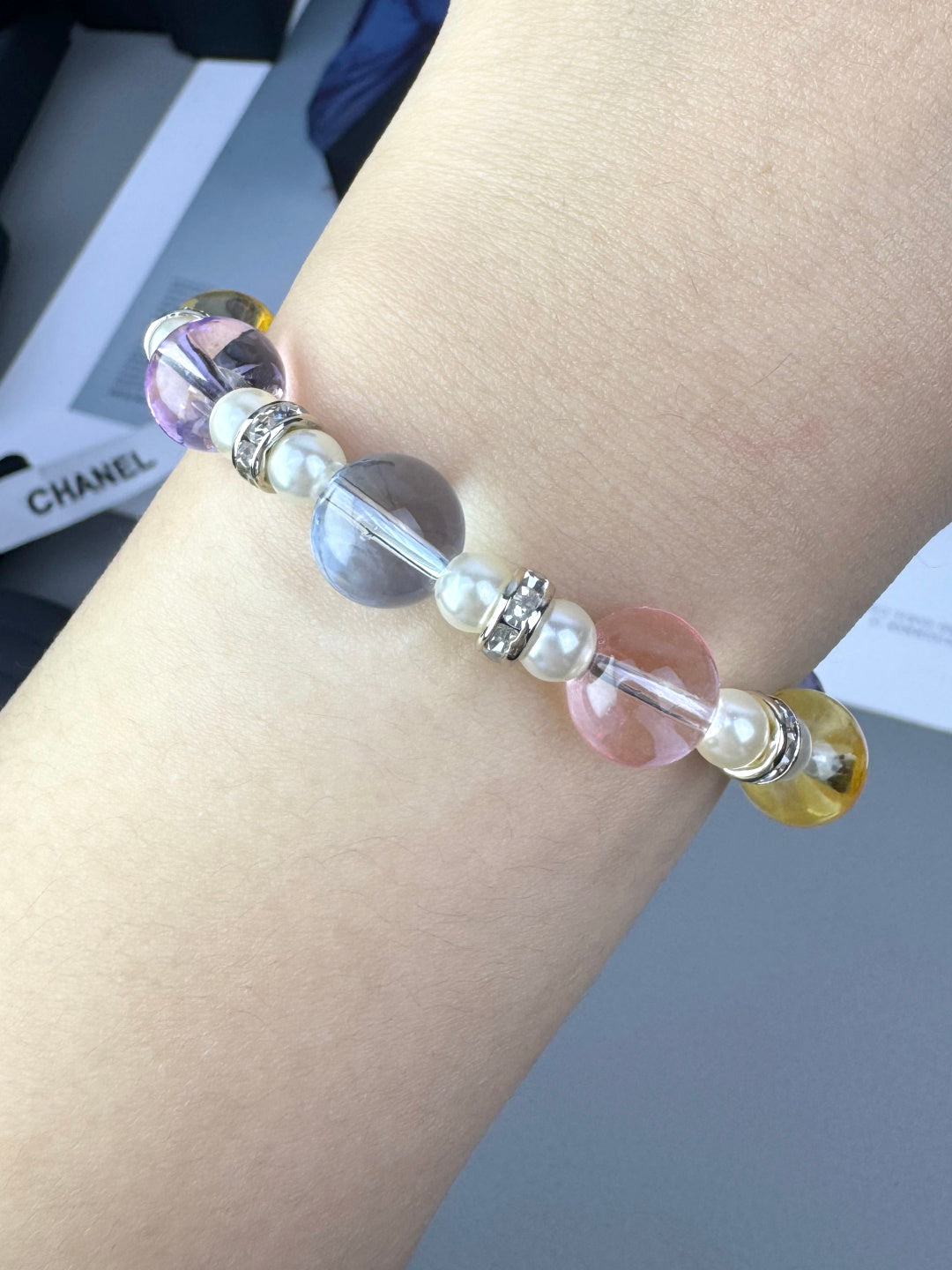 [Royal Top]Colorful Transparent Resin Bracelet