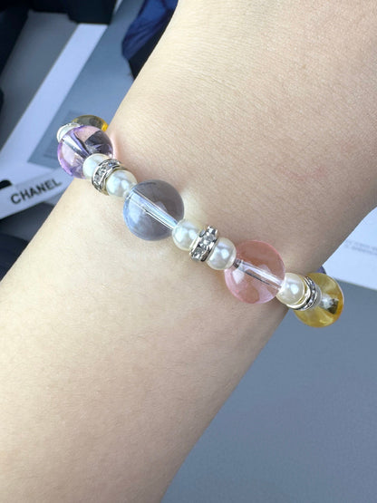 [Royal Top]Colorful Transparent Resin Bracelet