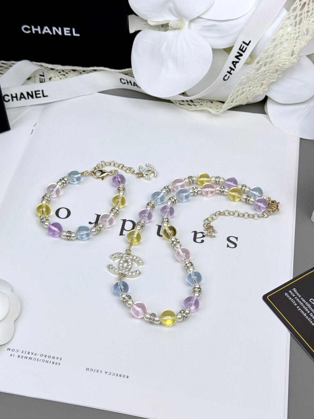[Royal Top]Colorful Transparent Resin Bracelet