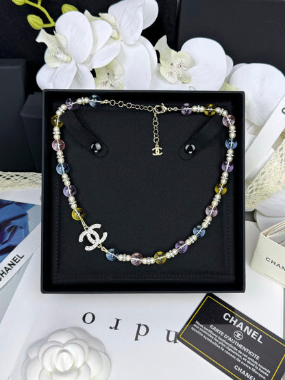 [Royal Top]26C New Spring Collection Colorful Transparent Resin Necklace