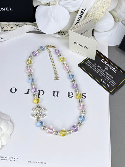 [Royal Top]26C New Spring Collection Colorful Transparent Resin Necklace