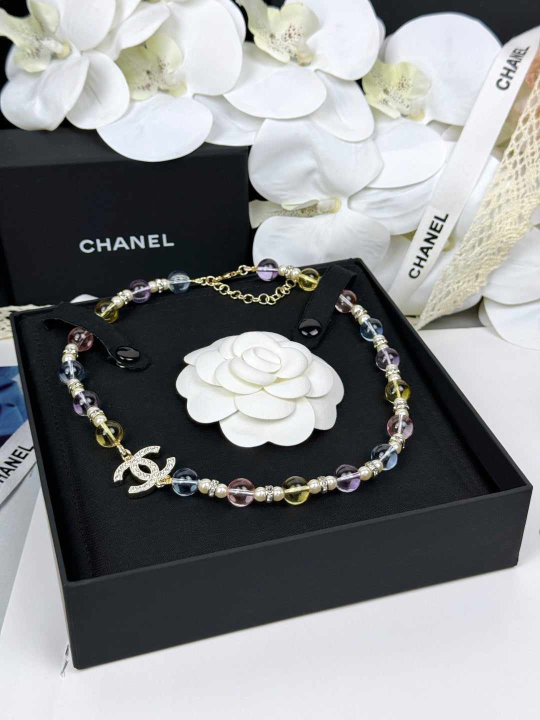 [Royal Top]26C New Spring Collection Colorful Transparent Resin Necklace