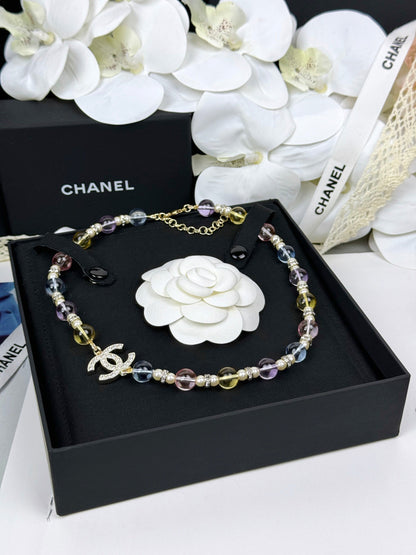 [Royal Top]26C New Spring Collection Colorful Transparent Resin Necklace