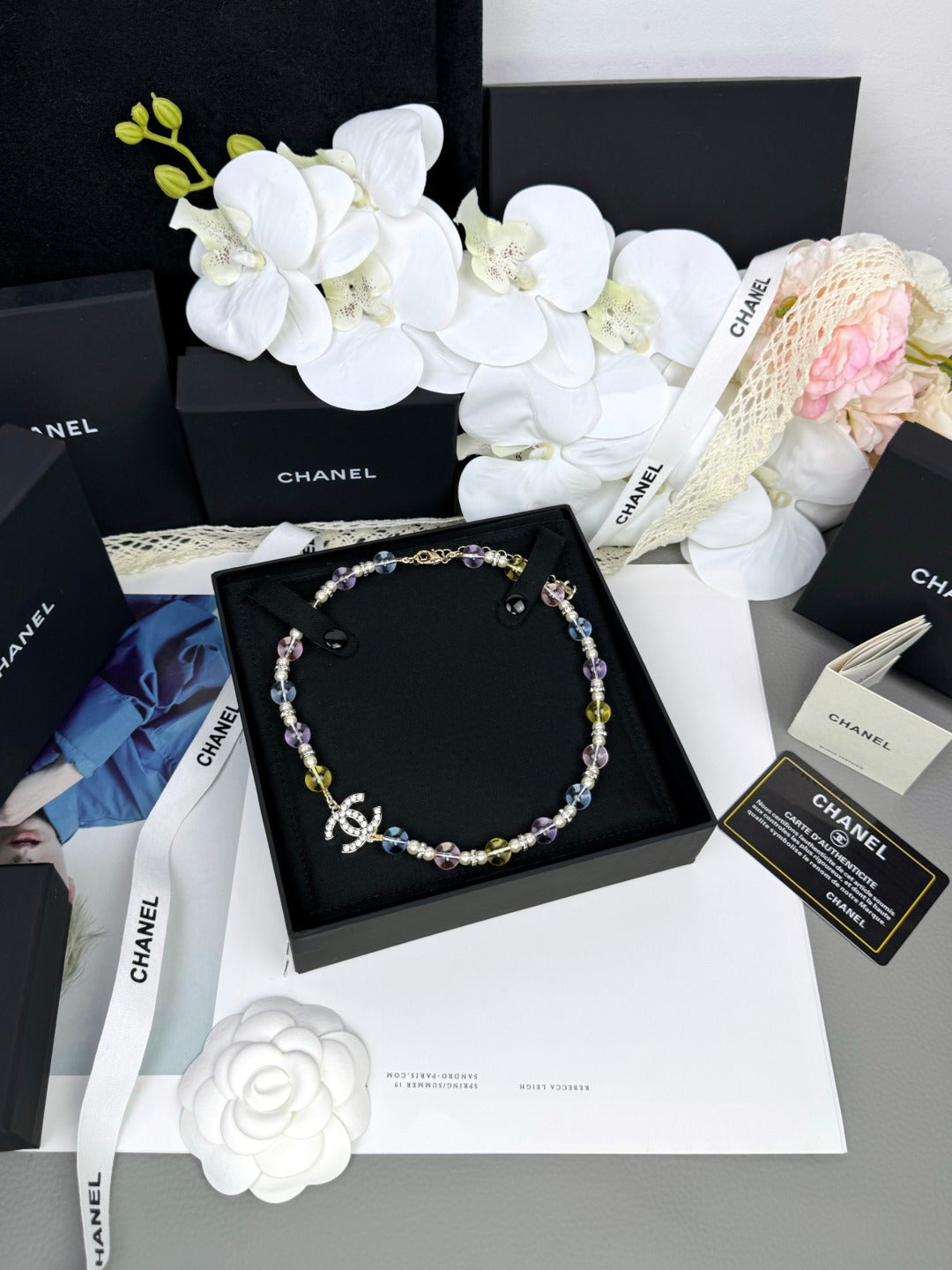 [Royal Top]26C New Spring Collection Colorful Transparent Resin Necklace