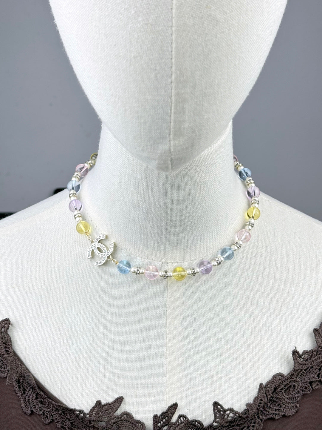 [Royal Top]26C New Spring Collection Colorful Transparent Resin Necklace