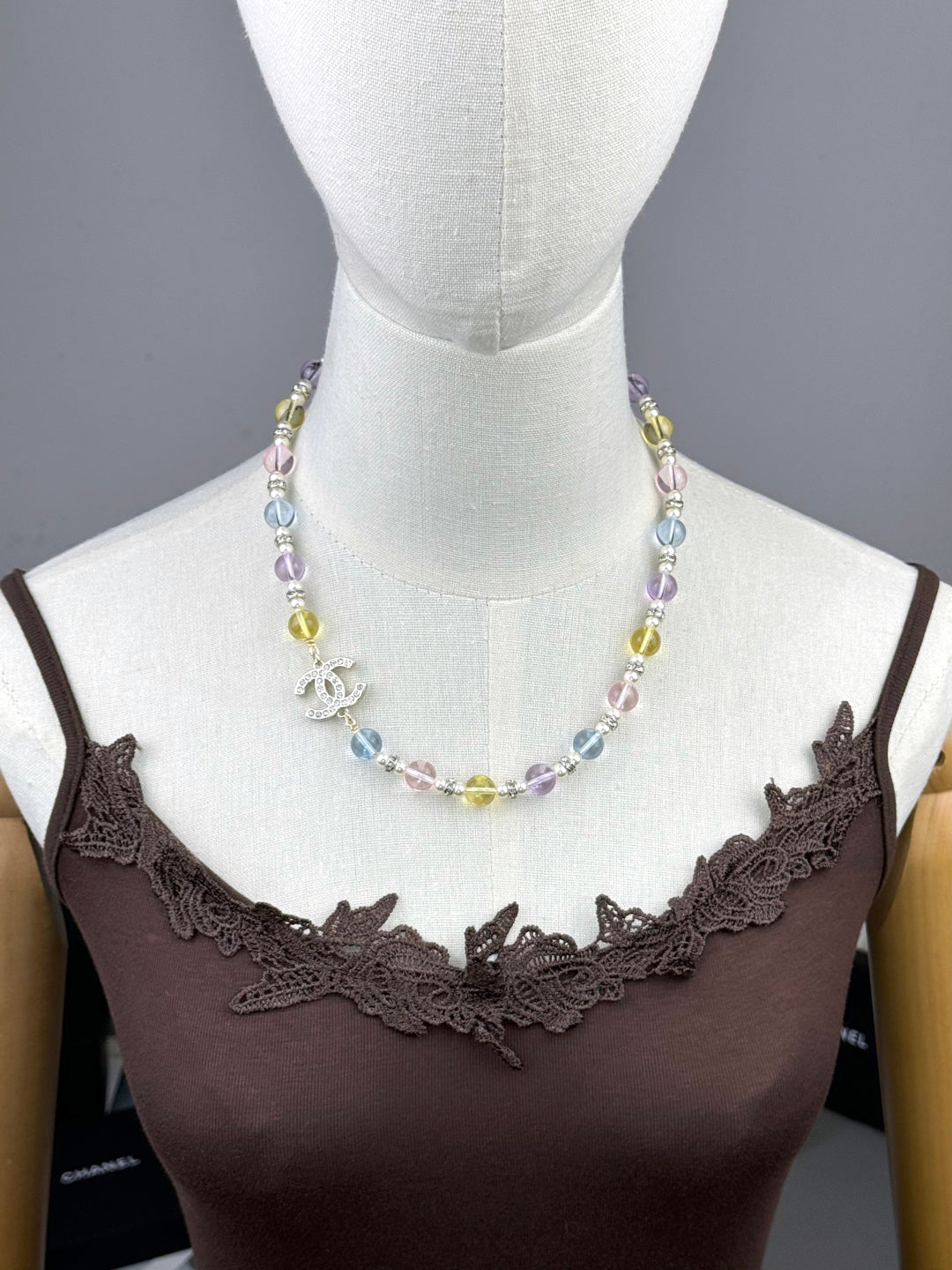 [Royal Top]26C New Spring Collection Colorful Transparent Resin Necklace