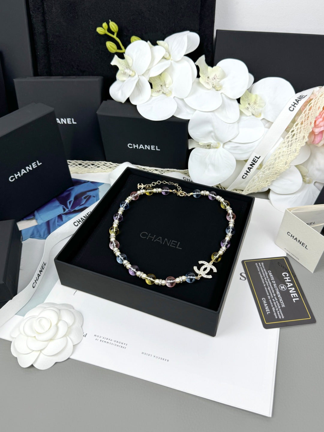 [Royal Top]26C New Spring Collection Colorful Transparent Resin Necklace