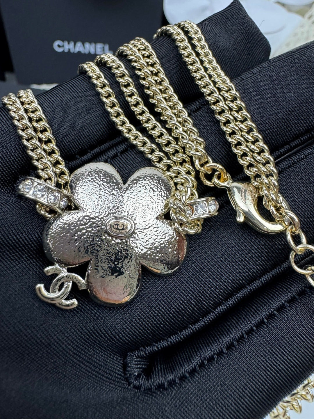 [Royal Top]New Blue Floral Double-Layer Necklace