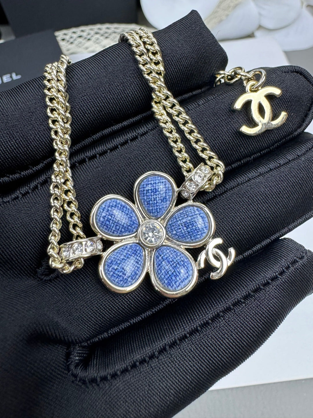 [Royal Top]VOLTE New Blue Floral Double-Layer Bracelet