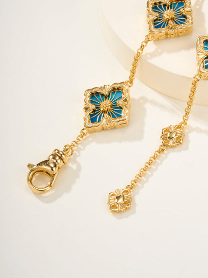 [Royal Top]B.C.L ENAMELED Five-Flower Bracelet（Various Colors)