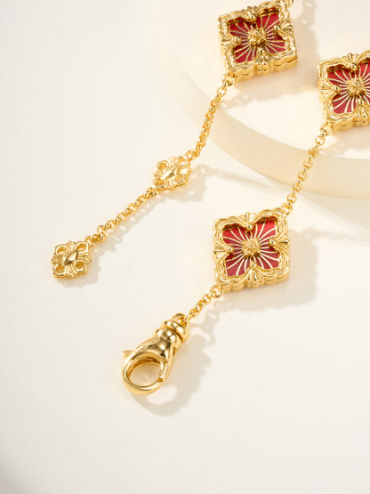 [Royal Top]B.C.L ENAMELED Five-Flower Bracelet（Various Colors)