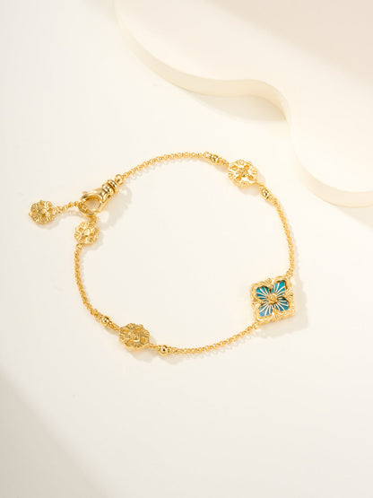 [Royal Top]B.C.L ENAMELED One-Flower Bracelet（Various Colors)