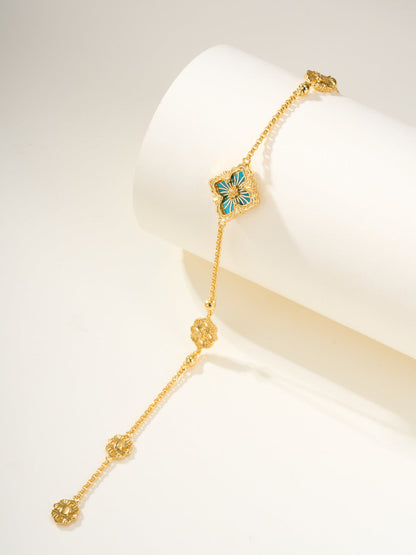 [Royal Top]B.C.L ENAMELED One-Flower Bracelet（Various Colors)