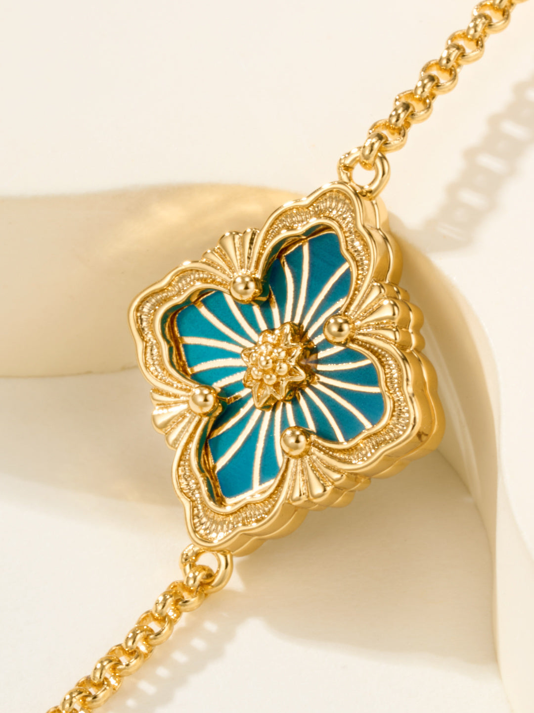 [Royal Top]B.C.L ENAMELED One-Flower Bracelet（Various Colors)