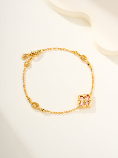 [Royal Top]B.C.L ENAMELED One-Flower Bracelet（Various Colors)