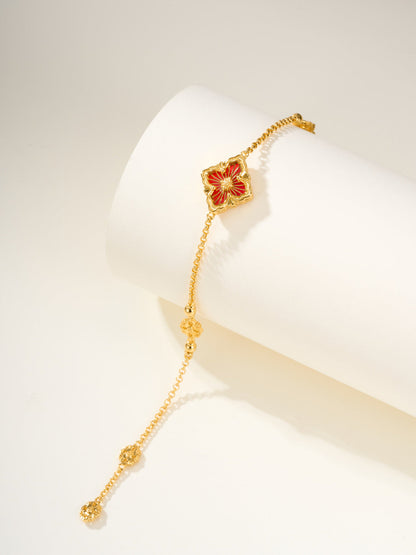 [Royal Top]B.C.L ENAMELED One-Flower Bracelet（Various Colors)