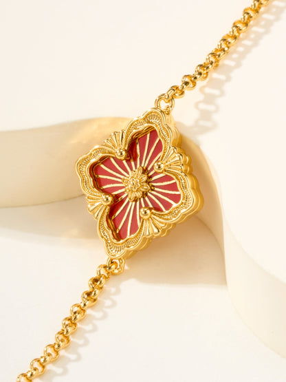 [Royal Top]B.C.L ENAMELED One-Flower Bracelet（Various Colors)