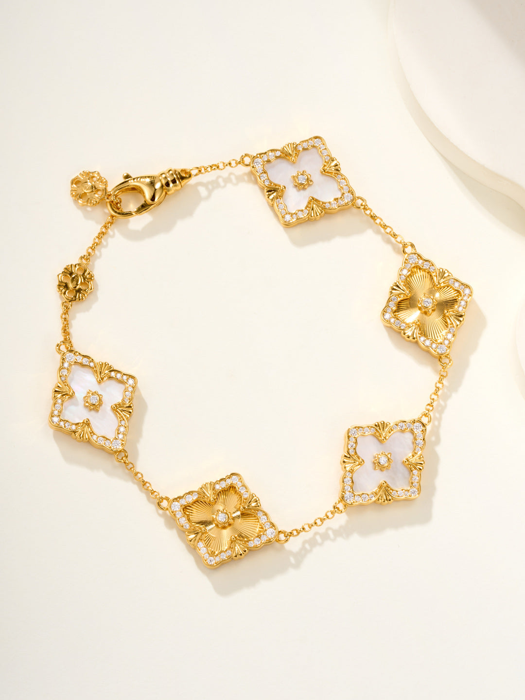 [Royal Top]B.C.L ENAMELED Five-Flower Bracelet（Various Colors) BIG SIZE