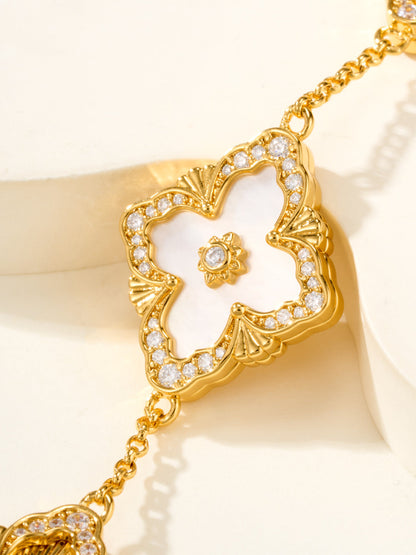 [Royal Top]B.C.L ENAMELED Five-Flower Bracelet（Various Colors) BIG SIZE