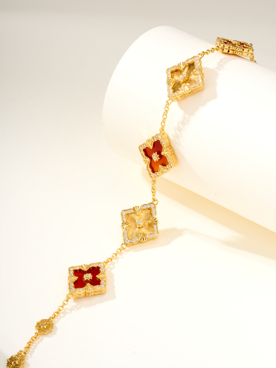 [Royal Top]B.C.L ENAMELED Five-Flower Bracelet（Various Colors) BIG SIZE