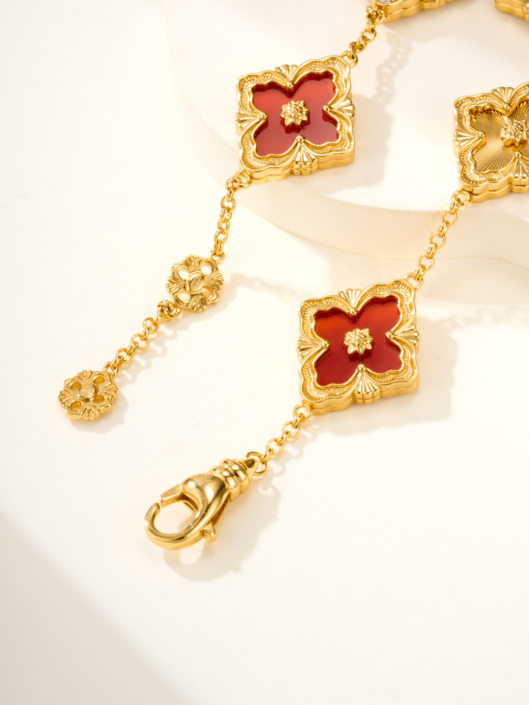 [Royal Top]B.C.L ENAMELED Five-Flower Bracelet（Various Colors) BIG SIZE