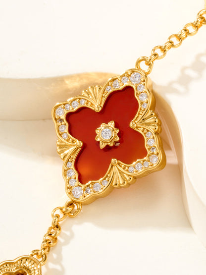 [Royal Top]B.C.L ENAMELED Five-Flower Bracelet（Various Colors) BIG SIZE