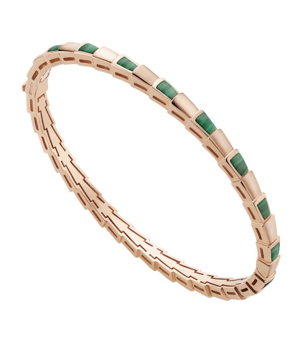 [Royal Top]SERPENTI BRACELET PINK GOLD MALACHITE