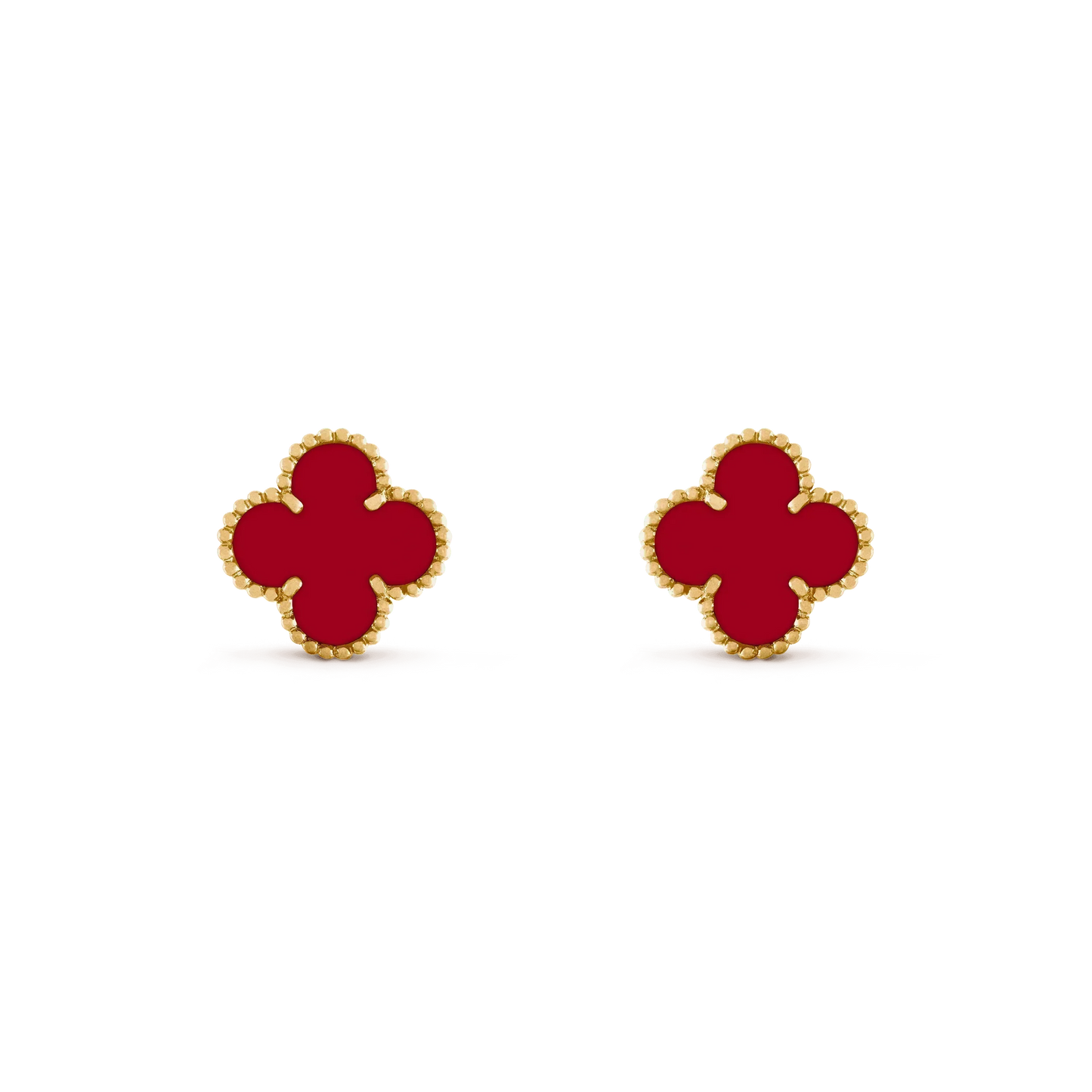 [Royal Top]CLOVER MEDIUM 1 MOTIFS CARNELIAN  EARRINGS