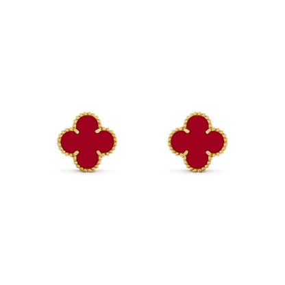 [Royal Top]CLOVER MEDIUM 1 MOTIFS CARNELIAN  EARRINGS