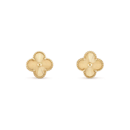 [Royal Top]CLOVER MINI 9.5MM LASER EARRINGS