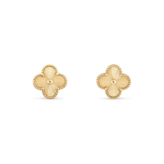 [Royal Top]CLOVER MINI 9.5MM LASER EARRINGS