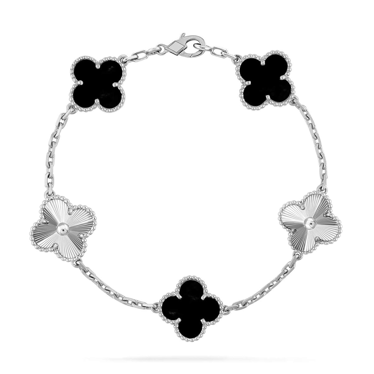 [Royal Top] CLOVER 5 MOTIF ONYXS BRACELET COLLECTION