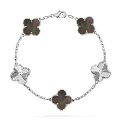 [Royal Top] CLOVER 5 MOTIF GRAY MOP BRACELET COLLECTION