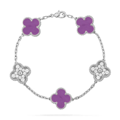[Royal Top] CLOVER 5 MOTIF VIOLET BRACELET COLLECTION
