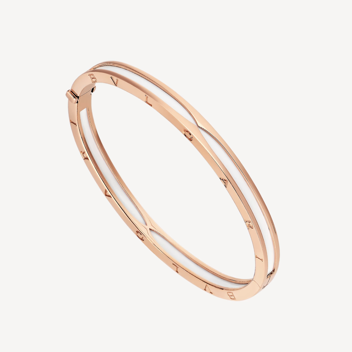 [Royal Top]ZERO 1 PINK GOLD WITH WHITE CERAMIC BRACELET
