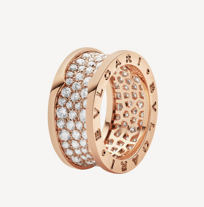 [Royal Top]ZERO 1 WITH PAVED DIAMONDS ON THE SPIRAL RING