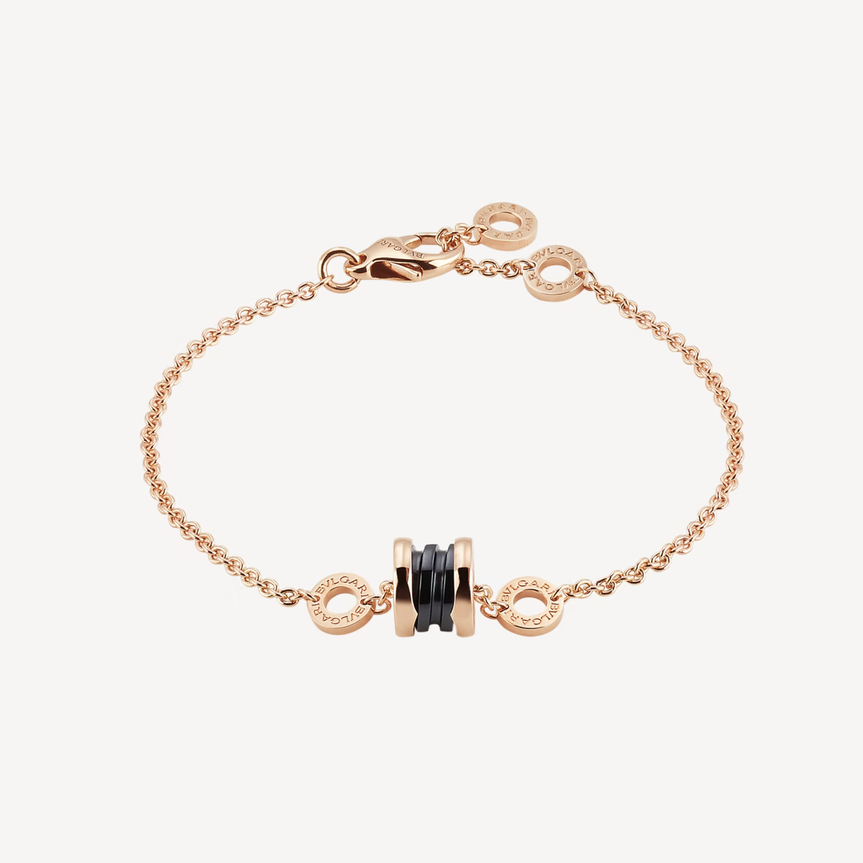 [Royal Top]ZERO 1 SOFT PINK GOLD AND BLACK CERAMIC BRACELET