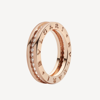 [Royal Top]ZERO 1 ONE-BAND PAVED DIAMONDS ON THE SPIRAL RING