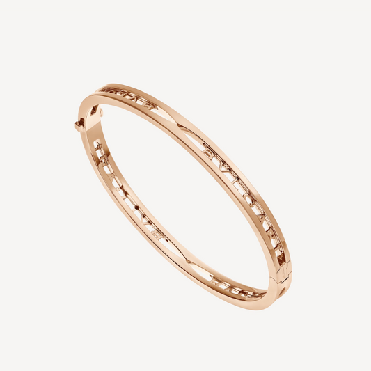 [Royal Top]ZERO 1 SPIRAL LOGO PINK GOLD BRACELET