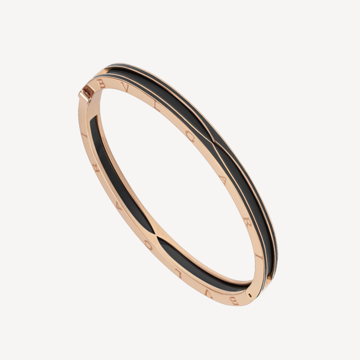 [Royal Top]ZERO 1 PINK GOLD WITH MATTE BLACK CERAMIC BRACELET