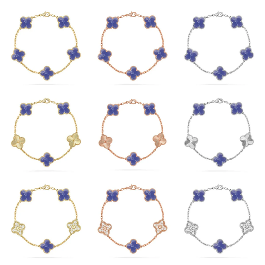 [Royal Top]CLOVER 5 MOTIF BLUE VEINS BRACELET COLLECTION