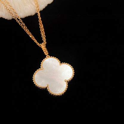 [Royal Top]CLOVER 25MM MOP LARGE PENDANT NECKLACE