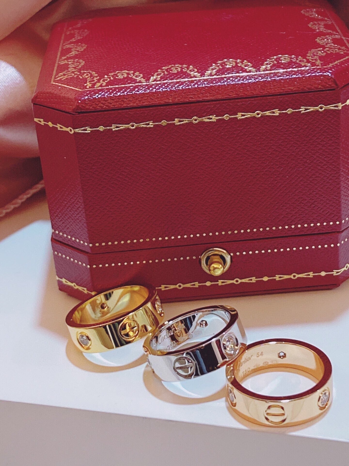 [Royal Top]Three-Diamond Ring