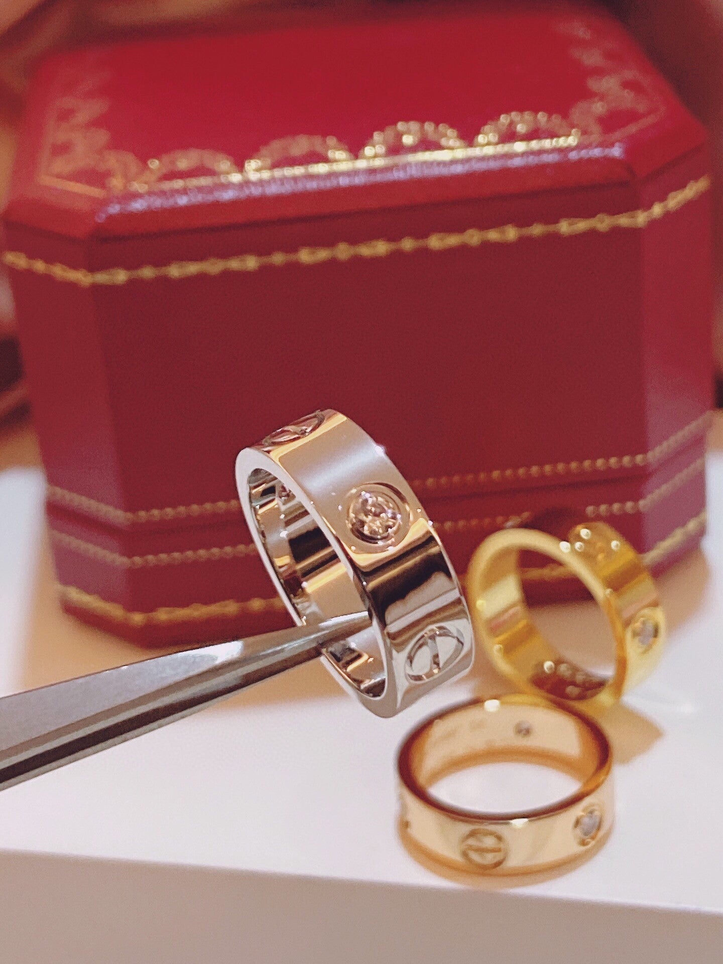[Royal Top]Three-Diamond Ring