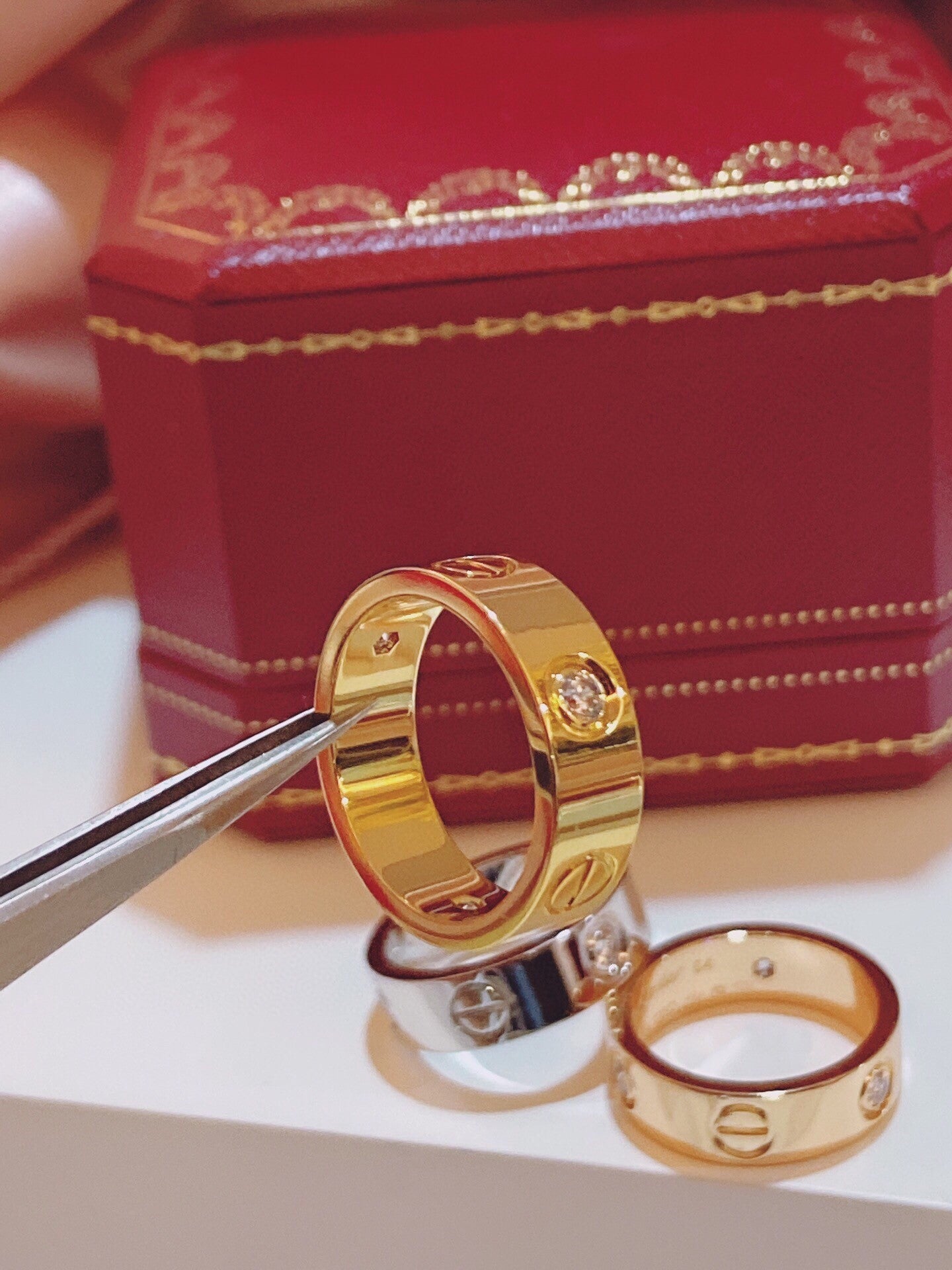 [Royal Top]Three-Diamond Ring
