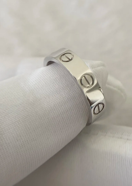 [Royal Top]LOVE RING 4MM 1 DIAMOND SILVER