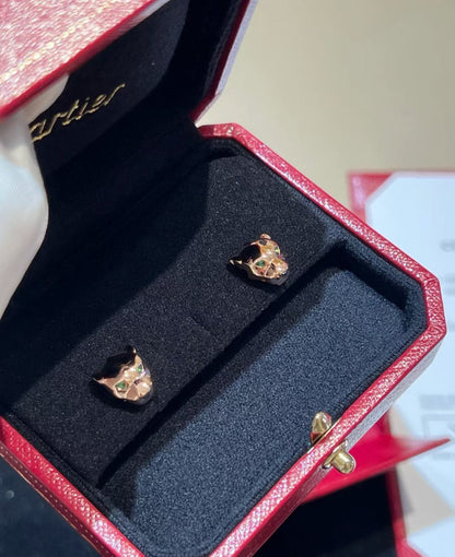 [Royal Top]CHRRTAH-PRINT STUD EARRINGS, THREE COLORS