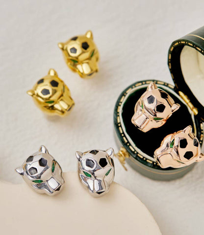 [Royal Top]CHRRTAH-PRINT STUD EARRINGS, THREE COLORS