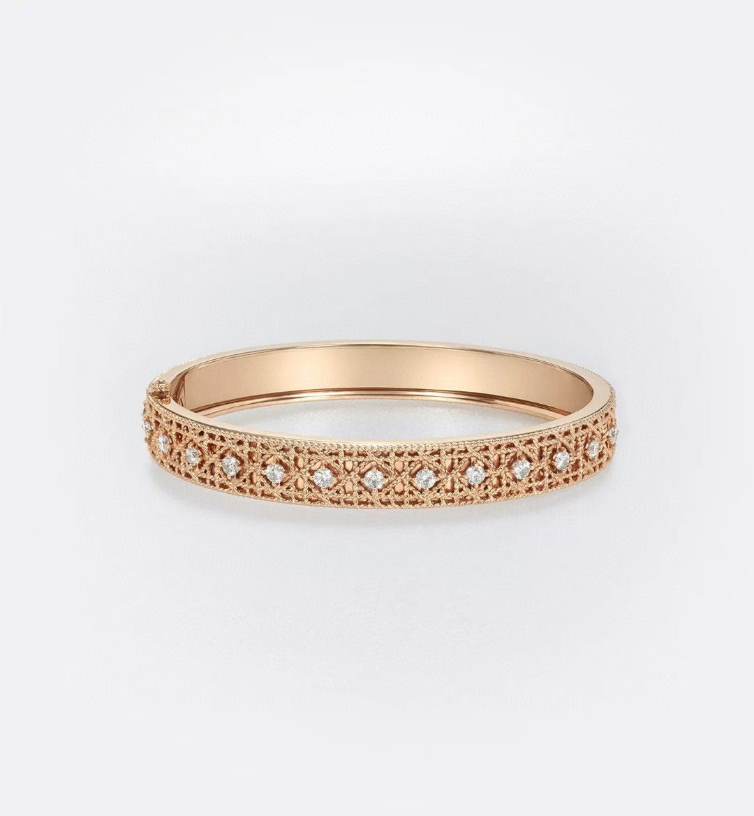 [Royal Top]2026 WOVEN-PATTERN BRACELET SET WITH FULL DIAMOND INLAY THREE-COLORS