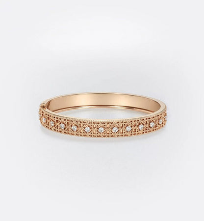 [Royal Top]2026 WOVEN-PATTERN BRACELET SET WITH FULL DIAMOND INLAY THREE-COLORS